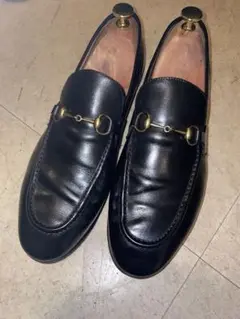 GUCCI ヨルダーン レザーホースビットローファー
