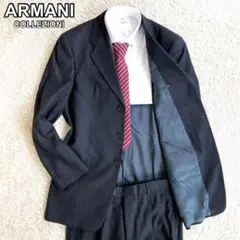 【美品・最高級】ARMANI COLLEZIONI セットアップ 黒 ウール