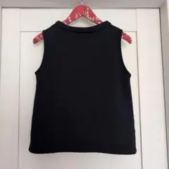 ノースオブジェクトリラシクブラック ボートネックスリーブ トップス バックボタン