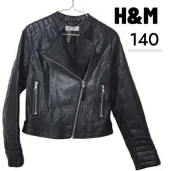 H&M ダブルライダースジャケット キッズ140