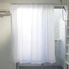 訳あり 遮像 遮熱 UVカットミラーレースカーテン 125×168cm 白 1枚