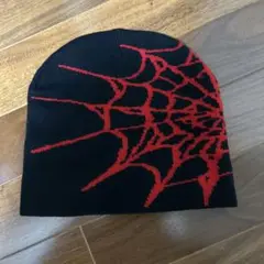 スパイダーネットデザイン ビーニー帽子