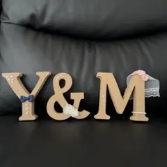 Y&M イニシャル装飾 ウェディング