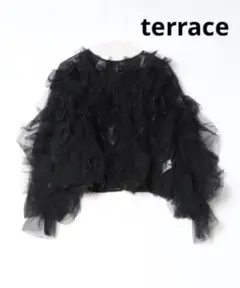 訳あり！　terrace チュールフリルフリルトップ
