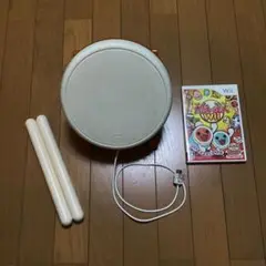 Wii 太鼓の達人　専用コントローラー「太鼓とバチ」とゲームソフトのセット