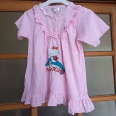 Hello Kitty 半袖ピンク パジャマ上のみ　120