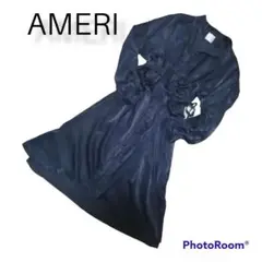 アメリ AMERI ネイビー ワンピース ゆったり