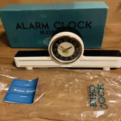 SEIKO ROBIN レトロ 置時計 手巻き　目覚まし　デッドストック 箱付き デッドストック(未使用）セイコー ロビン 目覚まし置時計