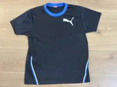 ★Puma ブラック Tシャツ ポリエステル クルーネック150cm★