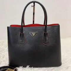 PRADA プラダ ドゥーブレ トートバッグ ハンド ショルダー 2way