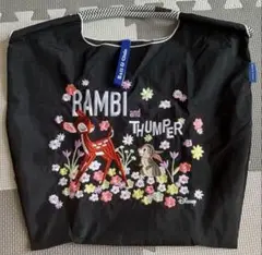 BAMBI and THUMPER トートバッグ バンビ 刺繍エコバッグ 手提げ
