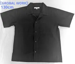 【GLOBAL WORK】 半袖シャツ 130cm ブラック