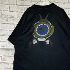 USA製90sヴィンテージTシャツ！シングルステッチ　ブラック半袖古着XL724