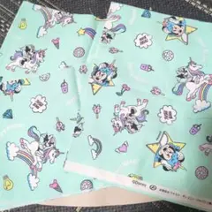 ミニー×ユニコーン　オックス生地　横長3枚セット