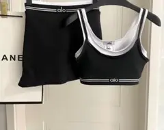 alo スポーツウェアセット ブラック S