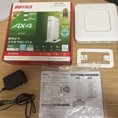 BUFFALO WSR-1800AX4-WH Wi-Fiルーター 説明書/外箱有