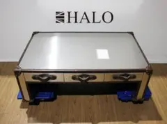 【貴重】HALO ハロ パリストランク ブラッシュドスチール サイドテーブル HALO】ハロ PARIS TRUNK パリス トランク ブラッシュド スチール