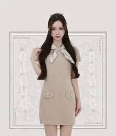 完売品 Lumignon スカーフ付きワンピース