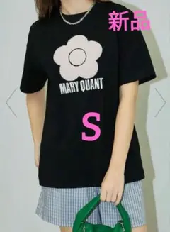 大人気！MARY QUANT ピンクS 相良刺繍 Tシャツ タグ付き　新品未開封