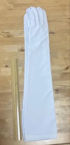 【新品・未使用品】メッシュグローブ ホワイト 約50cm ロンググローブ