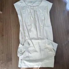 ZARA BASIC Sサイズ　シャンパンゴールド　ノースリーブワンピース