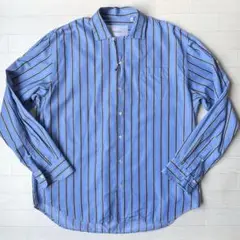 新品 Bagutta ストライプ オープンカラー シャツ