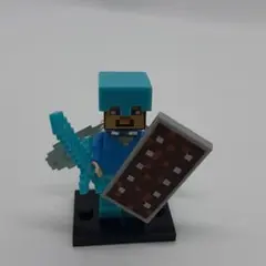レゴマイクラ互換フィギュアスティーブ最強装備セット