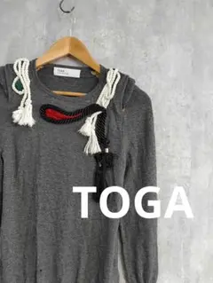 難あり TOGA トーガ レディース ニット グレー デザイン性あり