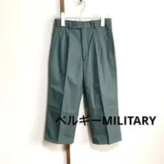 ユーロ古着ベルギー軍 ミリタリースラックスMサイズ カーキ MILITALY
