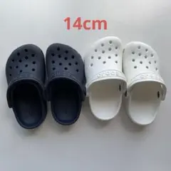 クロックス 14cm ネイビー ホワイト