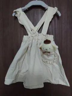 ポムポムプリン　フリル　サス付きワンピース