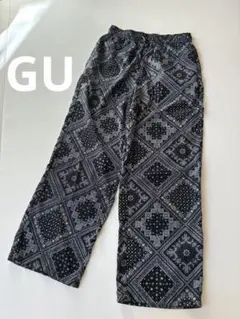 GU レディース バンダナ柄パンツ　Mサイズ
