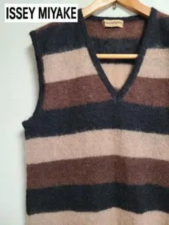 80s イッセイミヤケ ISSEY MIYAKE ニット ロング ベスト