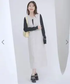 【新品】vis ビス　ツイードジャンパースカート