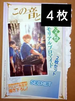 この音とまれ！　ジャンプSQ 付録　メモリアルブロマイド　未開封
