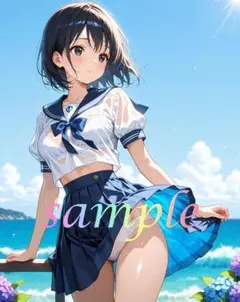 c185 美少女 かわいい イラスト 下着 コスプレ セクシー A4ポスター