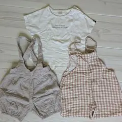 Tシャツサロペット2枚まとめセット
