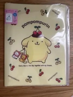 ポムポムプリン A4クリアファイル さくらんぼ