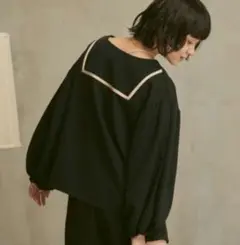 moi tytto リバーシブルパイピングブラウス