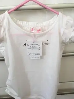 子供服100☆メゾピアノ☆新品☆未使用☆タグ付き☆ホワイトTシャツ☆女の子