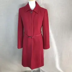 MICHEL KLEIN ミッシェルクラン ロングコート 赤系 Mサイズ相当