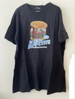 キャンディーストリッパー ハンバーガー Tシャツ ビッグシルエット　ブラック