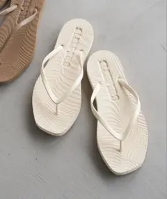 SLEEPERS アイボリー テーパードサンダル 37 未使用美品
