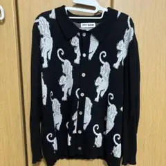 トップス ttt msw 21aw panther knit cardigan Blue ttt msw 21aw panther knit cardigan Blue