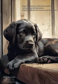 パネル生地 犬 ラブラドールリトリバー