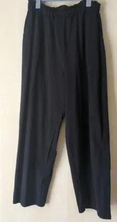 ブラック ワイドパンツ サイズF