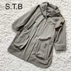 美品 S.T.B マウンテンパーカー ナイロンジャケット ベージュ L