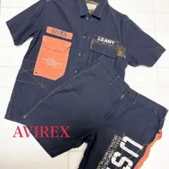 【限定SALE！】AVIREX 半袖半ズボン セットアップ