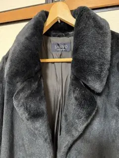 sankyo shokai 毛皮 ミンク コート アンゴラ混 ニット ノー