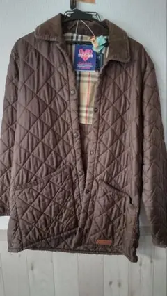 中古品 BURBERRY キルティングコート ブラウン レディース